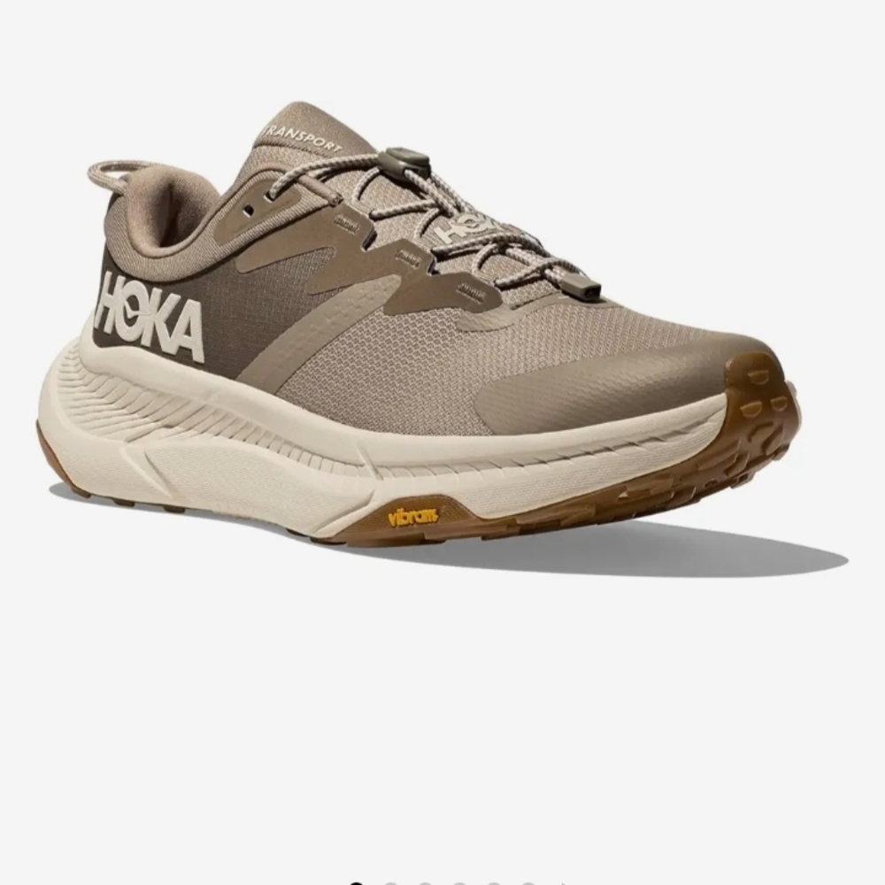 Hoka Transport GTX Beige Trail Sneakers